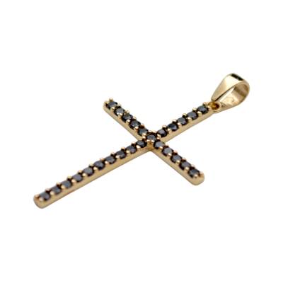 PANDANT IN FORMA DE CRUCE DIN AUR GALBEN 14K_132597