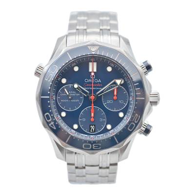 OMEGA SEAMASTER DIVER CHRONOGRAPH 41.5 BLUE DIAL STEEL BOX+PAPERS 2015 REF: 212.30.42.50.03.001
