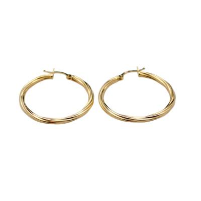 CERCEI ROTUNZI DIN AUR GALBEN 14K_132717