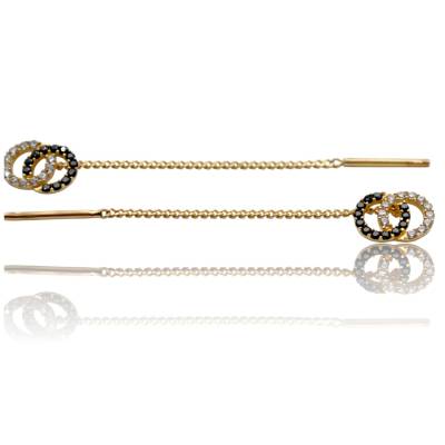 CERCEI LUNGI DIN AUR GALBEN 14K_132770