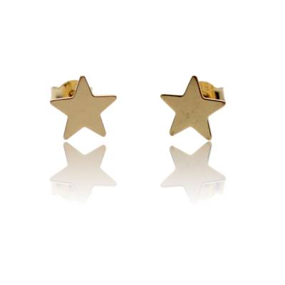 CERCEI CU SURUB IN FORMA DE STEA DIN AUR GALBEN 14K_132595