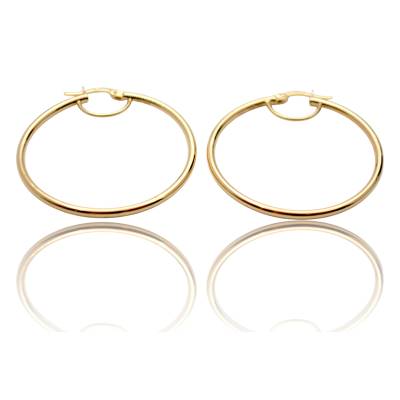 CERCEI ROTUNZI DIN AUR GALBEN 14K_132616