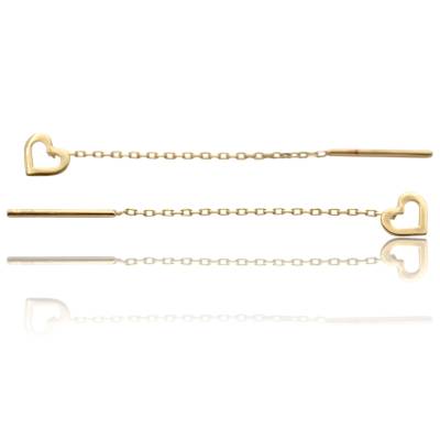 CERCEI LUNGI DIN AUR GALBEN 14K_132751