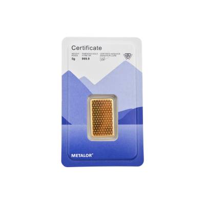 LINGOU DIN AUR METALOR 5 GR PURITATE 999.9 (24K)
