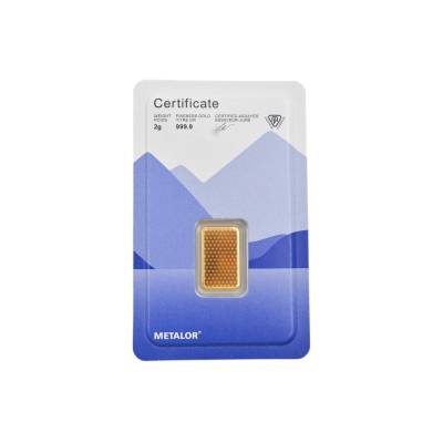 LINGOU DIN AUR METALOR 2 GR PURITATE 999.9 (24K) 
