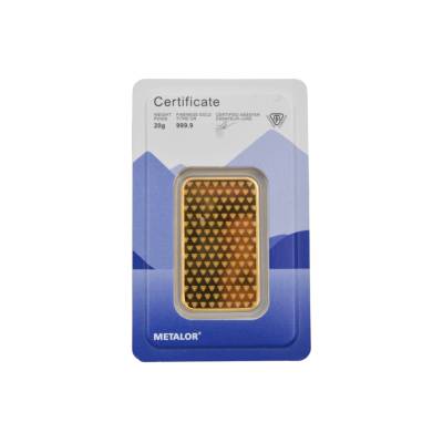 LINGOU DIN AUR METALOR 20 GR PURITATE 999.9 (24K)