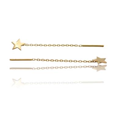 CERCEI LUNGI DIN AUR GALBEN 14K_131784