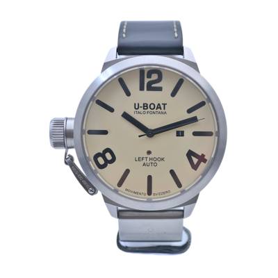 U-BOAT CLASSICO Z 53 AS 2 STEEL 53MM CHAMPAGNE BOX+PAPERS 2008 AUTOMATIC REF: 5570 - 5571