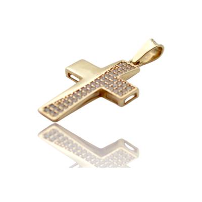 PANDANT IN FORMA DE CRUCE DIN AUR GALBEN 14K_131489