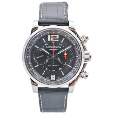 LONGINES ADMIRAL CHRONOGRAPH 42 STEEL BLACK DIAL BOX+PAPERS 2018 REF: L3.666.4