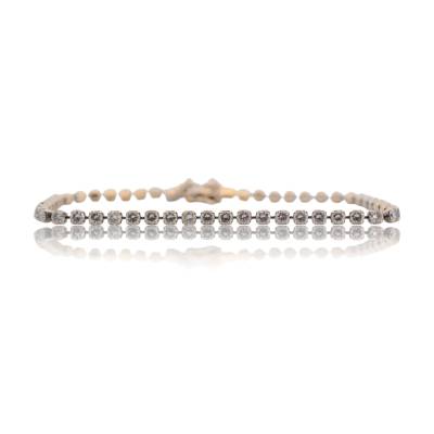 BRATARA TENNIS AUR ALB 18K CU DIAMANTE NATURALE_118383