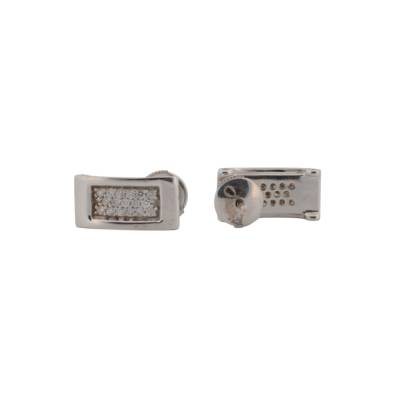 CERCEI AUR ALB 18K CU DIAMANTE_117954