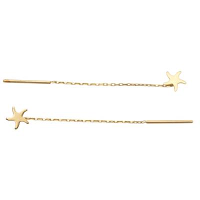 CERCEI LUNGI DIN AUR GALBEN 14K_131549