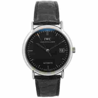 IWC PORTOFINO DATE 38MM STAINLESS STEEL BLACK DIAL AUTOMATIC REF: IW3533