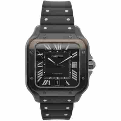 CARTIER SANTOS 47.5x39.8MM PVD COATING STEEL FULL SET 2025 REF: WASSA0039/4072