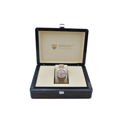 ROLEX DATEJUST 36 EVEROSE&STEEL PINK DIAMOND DIAL JUBILEE AUTOMATIC REF: 116231