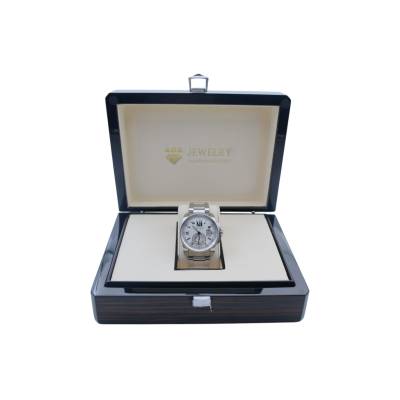 CARTIER CALIBRE DE CARTIER DATE 42 SILVER DIAL STAINLESS STEEL AUTOMATIC REF: 3389 / W7100015
