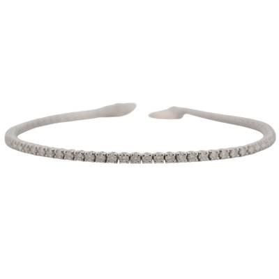 BRATARA TENIS DIN AUR ALB 18K CU DIAMANTE NATURALE_125760