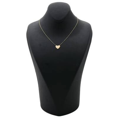 LANT SI PANDANT IN FORMA DE INIMA DIN AUR GALBEN 14K_135778