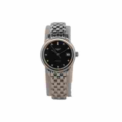 LONGINES FLAGSHIP 26MM BLACK DIAMOND DIAL BOX+PAPERS 2018 REF: L4.274.4.57.6