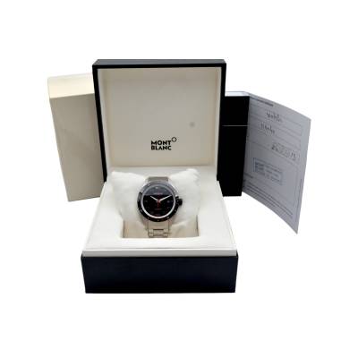 MONTBLANC TIMEWALKER DATE AUTOMATIC 41MM STEEL BLACK DIAL BOX+PAPERS 2019 REF: 116060