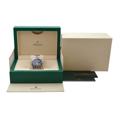 ROLEX GMT MASTER II 40 BLACK DIAL CERAMIC OYSTER STEEL AUTOMATIC REF: 116710LN