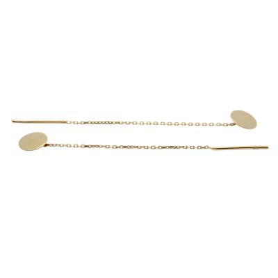 CERCEI LUNGI CU BANUT DIN AUR GALBEN 14K_135042