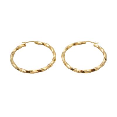 CERCEI ROTUNZI DIN AUR GALBEN 14K_135058