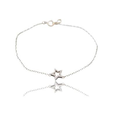 BRATARA DIN AUR ALB 14K CU DIAMANTE NATURALE_134937