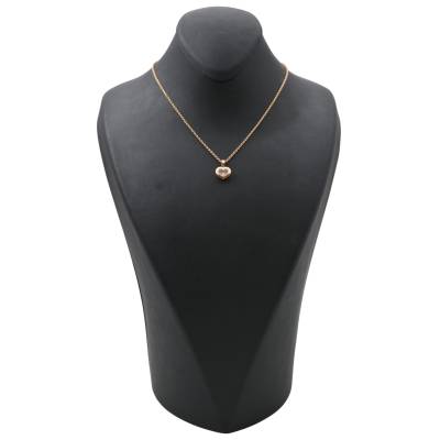 LANT SI PANDANT CHOPARD HAPPY DIAMONDS DIN AUR ROZ 18K CU DIAMANT_135255