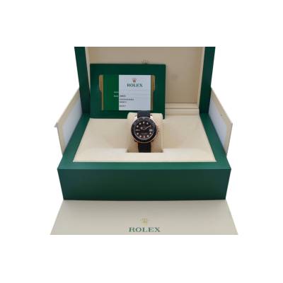 ROLEX YACHT-MASTER 37 ROSE GOLD BLACK DIAL AUTOMATIC BOX+CARD 2015