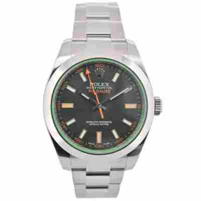 ROLEX MILGAUSS 40MM STEEL OYSTER BLACK DIAL FULL SET 2019 REF: 116400GV