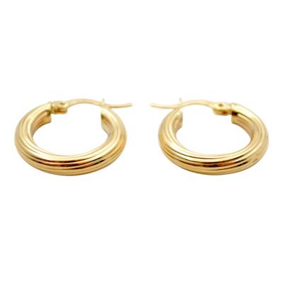 CERCEI ROTUNZI DIN AUR GALBEN 14K_130186