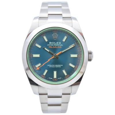ROLEX MILGAUSS 40 BLUE DIAL OYSTER STEEL FULL SET 2022 REF: 116400GV