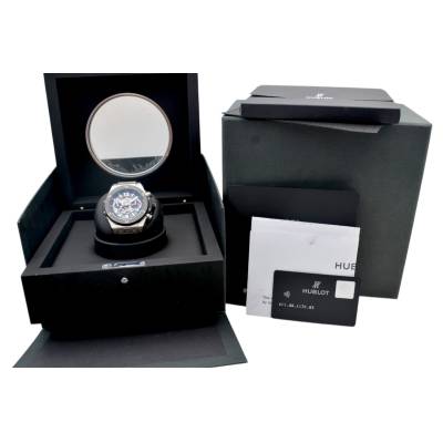 HUBLOT BIG BANG UNICO 45 OPEN WORKED DIAL TITANIUM AUTOMATIC BOX+PAPERS 2018 REF 411.NM.1170.RX
