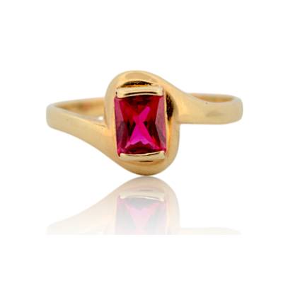 INEL AUR GALBEN CU RUBIN 14K_124019