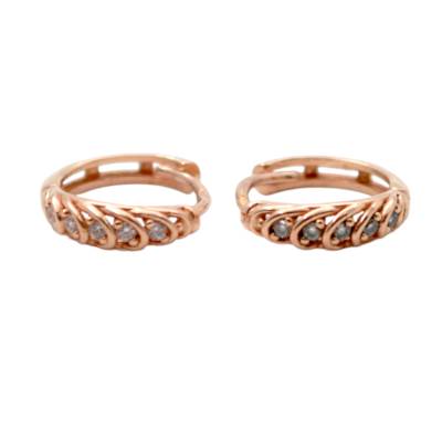 CERCEI ROTUNZI PENTRU COPII DIN AUR ROZ 14K_133067