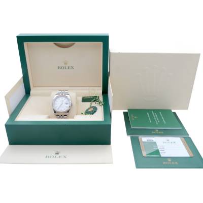 ROLEX DATEJUST 36 STEEL JUBILEE SILVER DIAL AUTOMATIC FULL SET 2016 REF: 116234