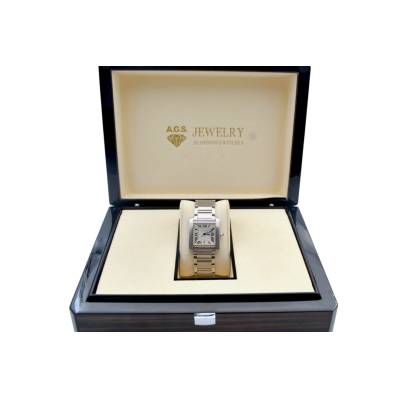 CARTIER TANK FRANÇAISE 28 X 32 MM STEEL SILVER ROMAN DIAL AUTOMATIC REF 2302