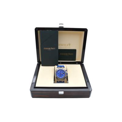 AUDEMARS PIGUET ROYAL OAK OFFSHORE BLUE INDIGO 42MM STEEL MEGA TAPISSERIE REF: 26470ST.OO.A030CA.01