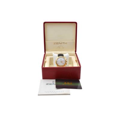 ZENITH EL PRIMERO CHRONOGRAPH 40 LIMITED EDITION YELLOW GOLD WHITE DIAL 1991 REF: 30.0220.400