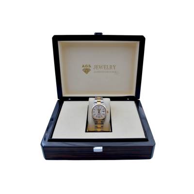 ROLEX OYSTER PERPETUAL DATE 34 TWO-TONE SILVER DIAL AUTOMATIC 1978