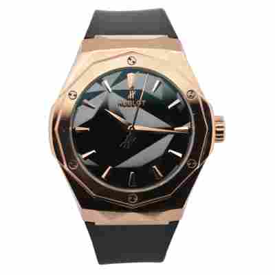 HUBLOT CLASSIC FUSION ORLINSKI 40MM KING GOLD RUBBER BAND REF: 550.OS.1800.RX.ORL19