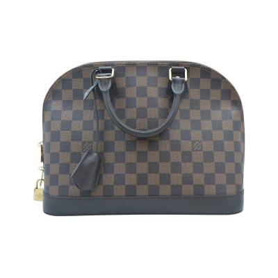 LOUIS VUITTON ALMA PM MONOGRAM DAMIER EBENE HANDBAG