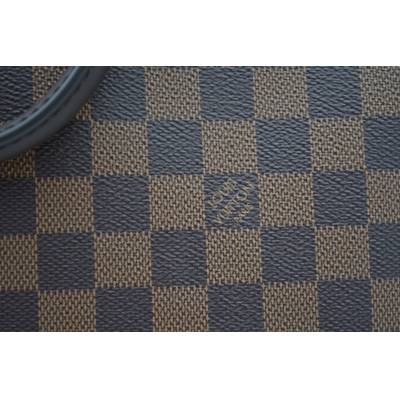 LOUIS VUITTON ALMA PM MONOGRAM DAMIER EBENE HANDBAG