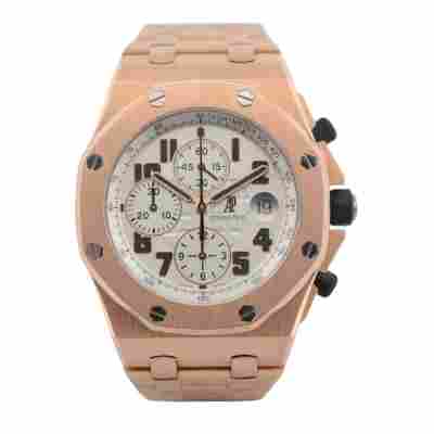 AUDEMARS PIGUET ROYAL OAK OFFSHORE CHRONOGRAPH SAFARI ARABIC HALF-BRICK GOLD REF: 26170OR.OO.1000OR.01