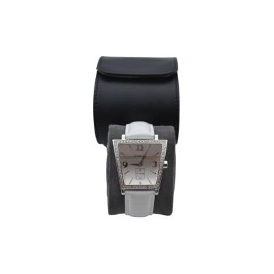 CORUM TRAPEZE BOUTIQUE 33X44MM STEEL SILVER DIAL DIAMONDS QUARTZ REF: 106.404.20