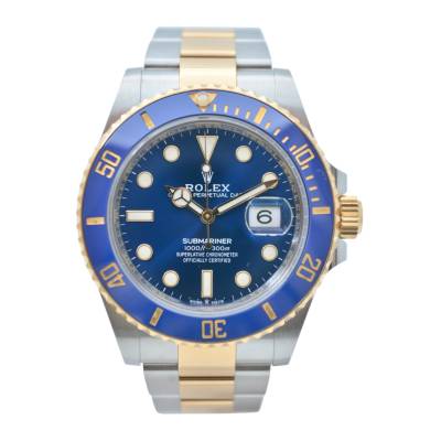 ROLEX SUBMARINER DATE 41 TWO TONE BLUE DIAL CERAMIC FULL SET 2020 REF: 126613LB