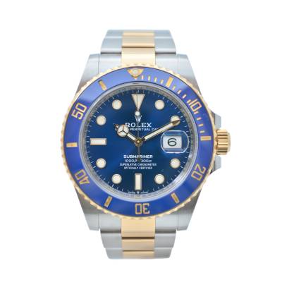 ROLEX SUBMARINER DATE 41 TWO TONE BLUE DIAL CERAMIC FULL SET 2020 REF: 126613LB