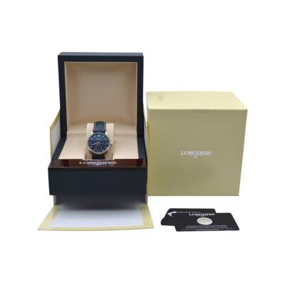 LONGINES MASTER COLLECTION 34MM STEEL BLUE BOX+PAPERS 2024 REF: L2.409.4.97.0